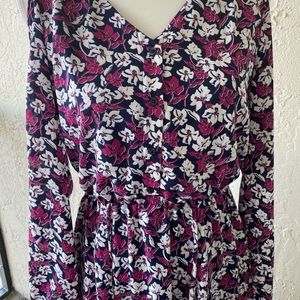Banana Republic Cold Shoulder Dress Floral 6